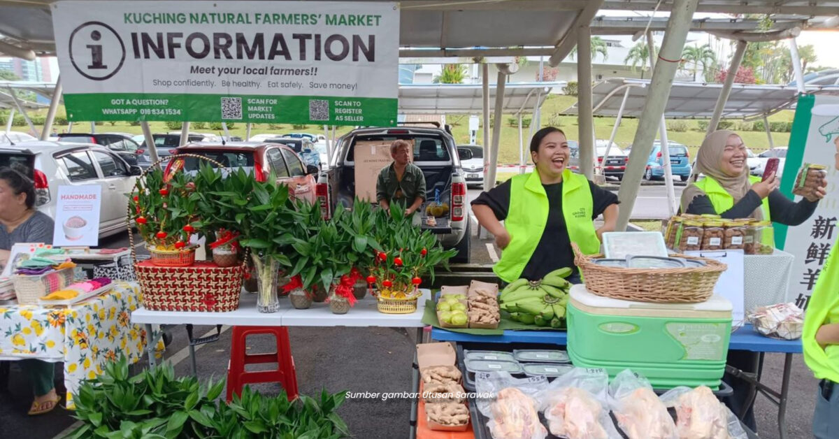 Hias Laman Rumah Anda Dengan Tanaman Organik, Kunjungi Farmer's Market Di MBKS Kuching
