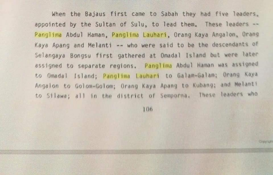 Panglima Lohari, Penentangan Terakhir Bajau Semporna Terhadap British