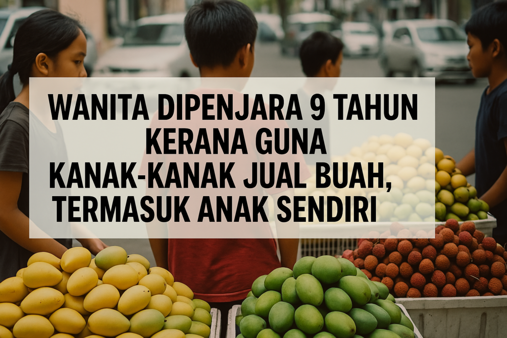 Wanita Dipenjara Kerana Guna Kanak-Kanak Jual Buah Di Sabah, Termasuk Anak Sendiri