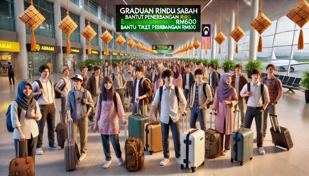 Subsidi Tiket Penerbangan Graduan Rindu Sabah RM600 Akan Dibayar Sebelum Raya Aidilfitri