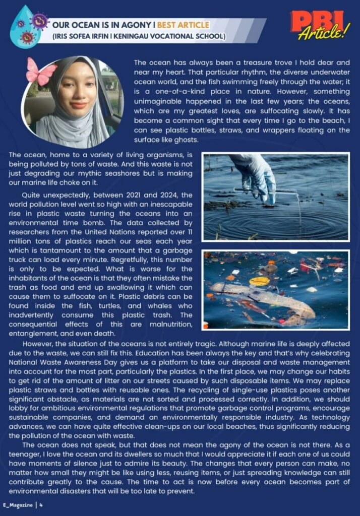 Pelajar KV Keningau Raih Anugerah Penulis Artikel Terbaik Di Majalah Nusantara