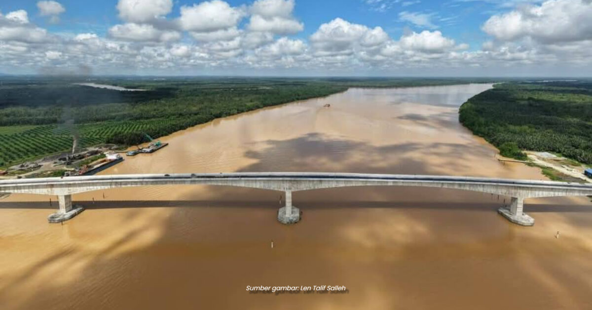 Jambatan Batang Rajang Hubungkan Kuching-Daro Bakal Dibuka Untuk Orang Ramai Mulai 27 Mac 2025