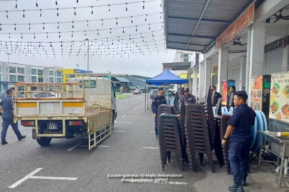 Salah Guna Ruang Parkir Awam, Premis Makanan Di Samarahan Disita MPKS