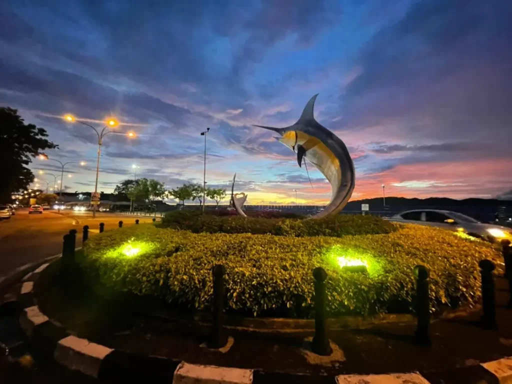 DBKK Naik Taraf Tiga Bulatan Di Kota Kinabalu, Replika Ikan Todak Bakal Diganti Baharu