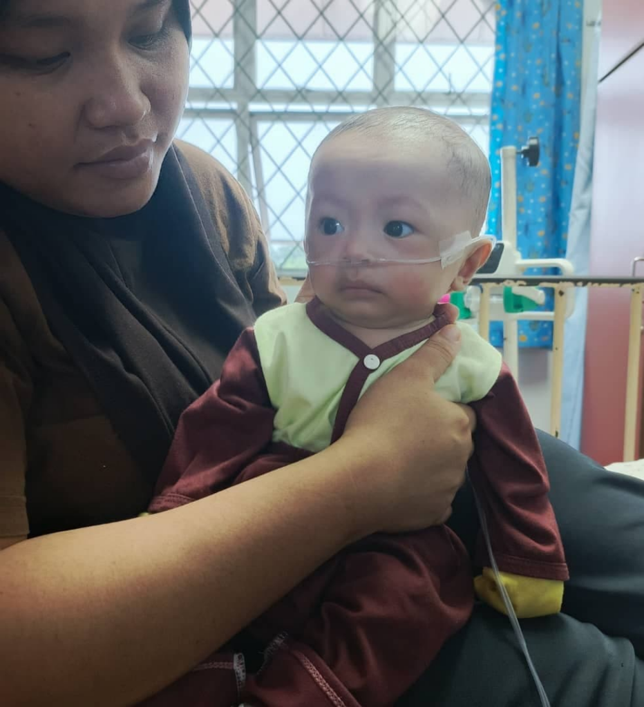Bayi 5 Bulan Di Sandakan Derita Masalah Jantung Kongenital, Perlukan RM80K Segera