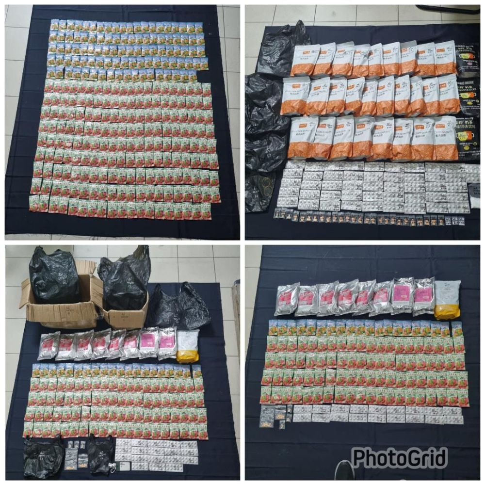 Polis Berjaya Rampas Dadah Bernilai RM68,146 Dalam Tiga Serbuan Di Sibu