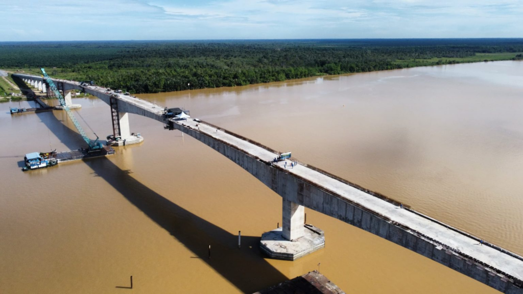 Jambatan Batang Rajang Dibuka Sementara Sempena Raya, Sarikei Ke Tanjung Manis Hanya 45 Minit