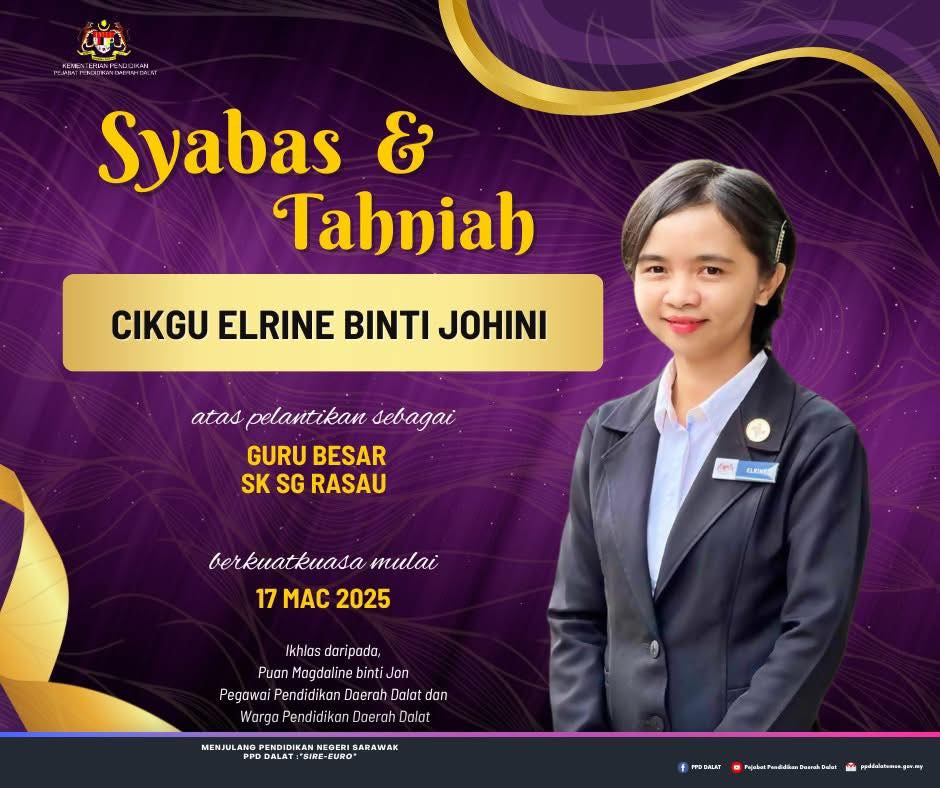 Ramai Sangka Murid Rupanya Guru Besar Di Sarawak, Wajah Baby Face Cikgu Elrine Curi Perhatian