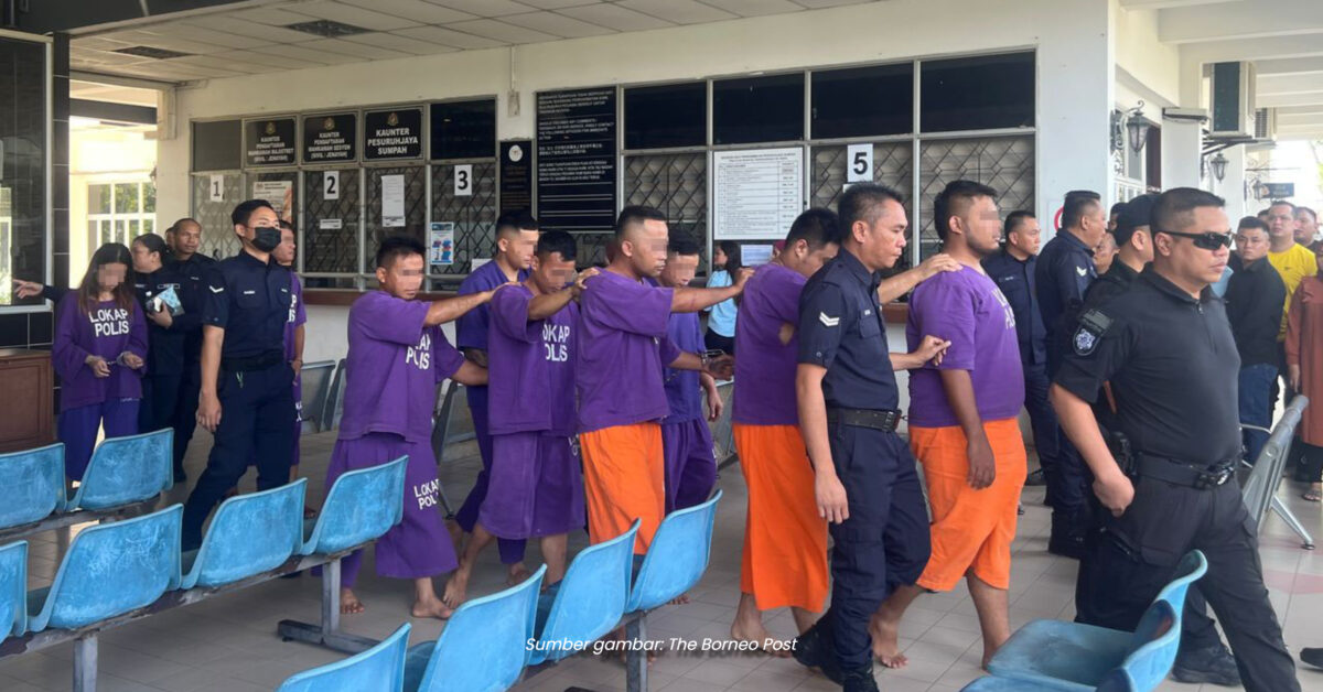 8 Suspek Pergaduhan Maut Di Bintulu Direman, Polis Masih Buru Suspek Lain