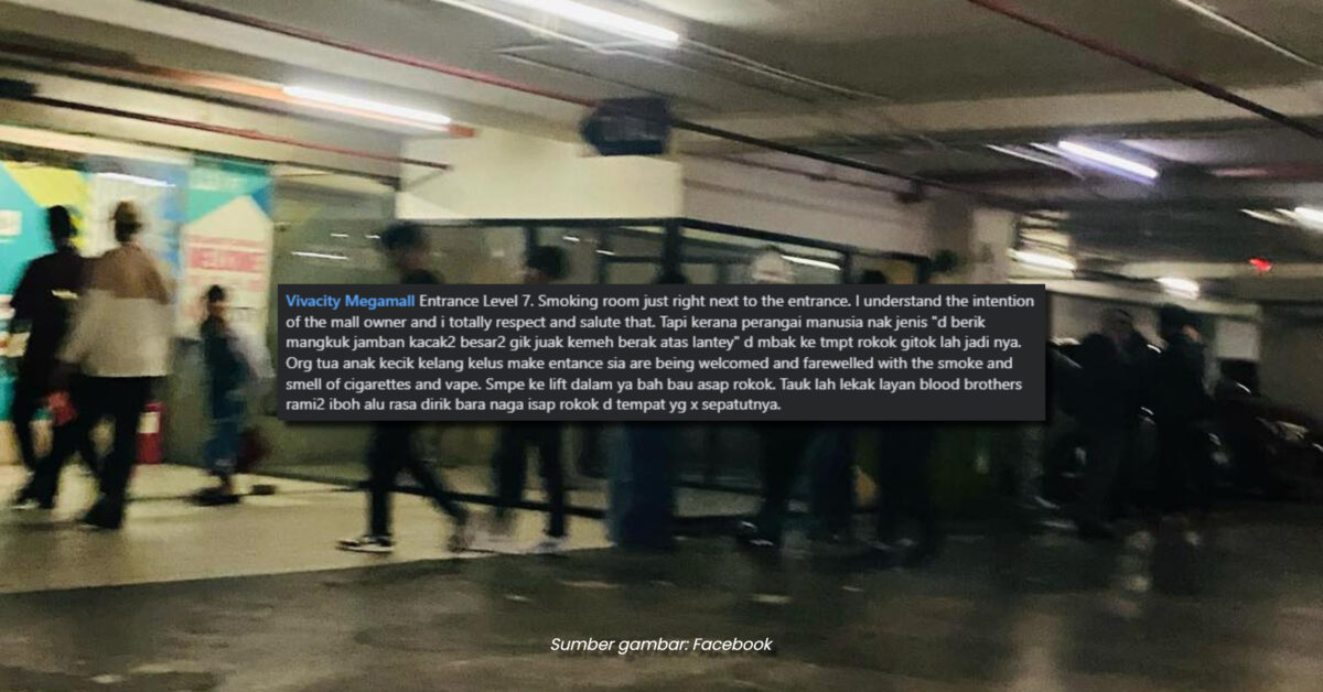 Bau Asap Rokok 'Sambut' Pengunjung, Netizen Minta Tindakan Tegas Dari Pihak Vivacity Megamall