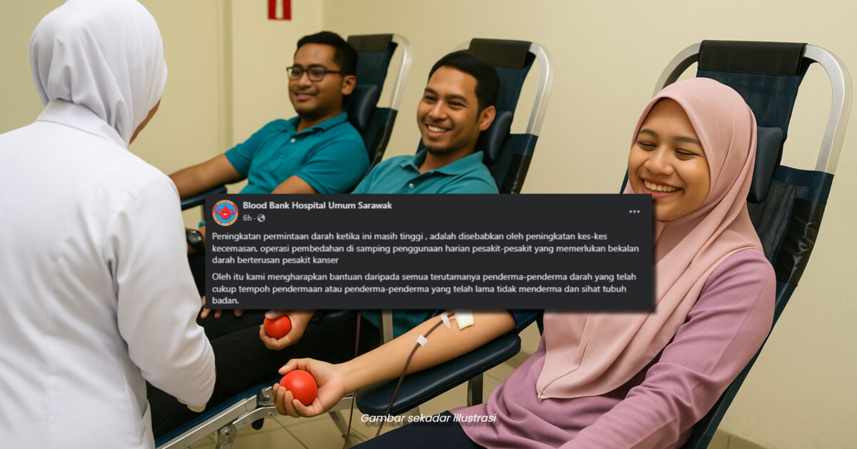 Bekalan Darah Semakin Kritikal, Hospital Umum Sarawak Seru Bantuan Derma Darah