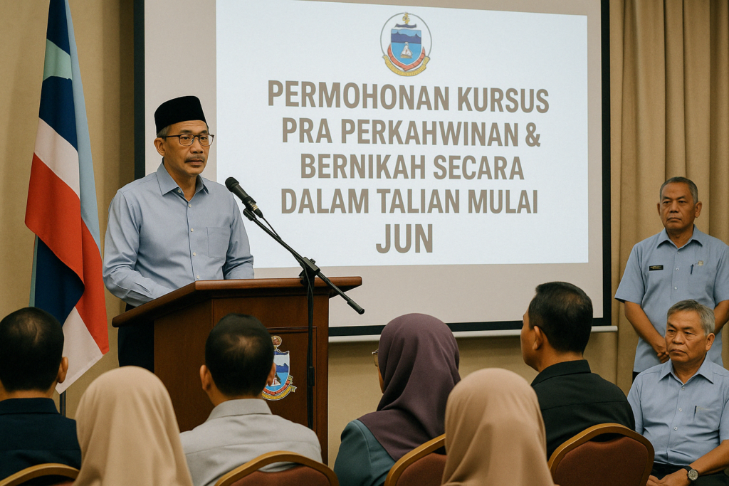 Bakal Pengantin Di Sabah Boleh Mohon Kursus Kahwin Dan Nikah Online Bermula Jun Ini