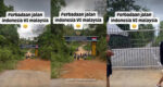 Orang Indonesia Bandingkan Keadaan Jalan Di Antara Sempadan Malaysia Dan Indonesia