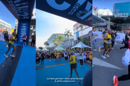 Orang Ramai Iring Peserta Terakhir Marathon Miri Sampai Garisan Penamat Bikin Berair Mata