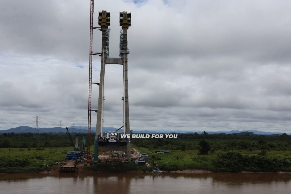Jambatan Batang Lupar Dua Bakal Jadi Jambatan Kabel Tertinggi Di Malaysia Menjelang 2026
