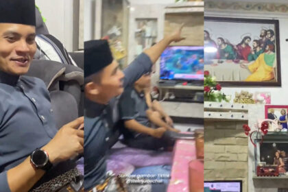 Rakan Iban Buat Open House, Rakan Muslim 'Sporting' Datang Beraya Berbaju Melayu Buat Ramai Terhibur