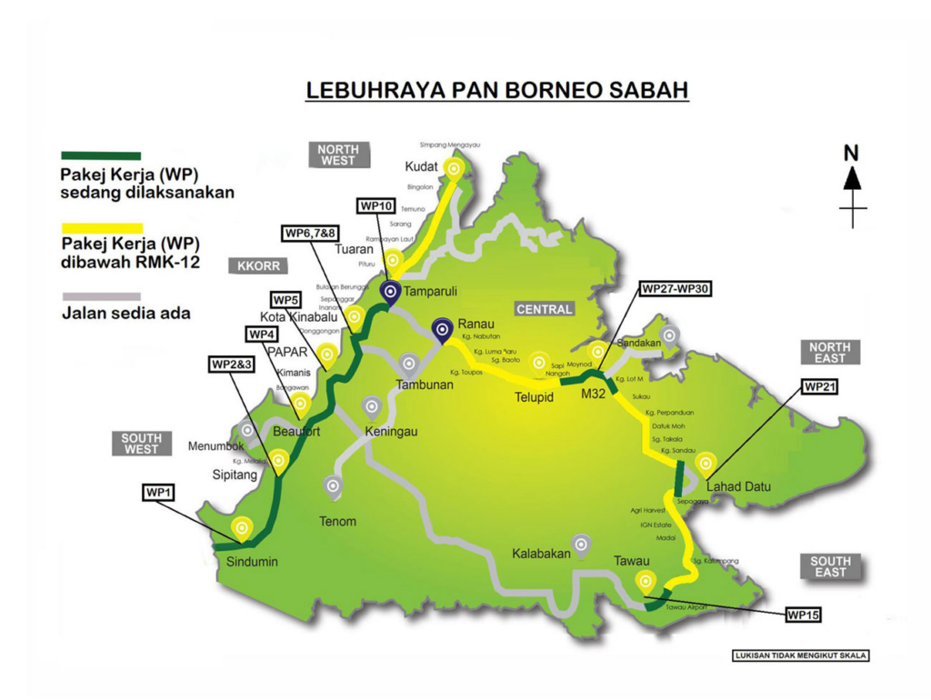 Lebuhraya Pan Borneo Sabah Fasa 1 Dijangka Siap Sepenuhnya 2029 - Tun Musa