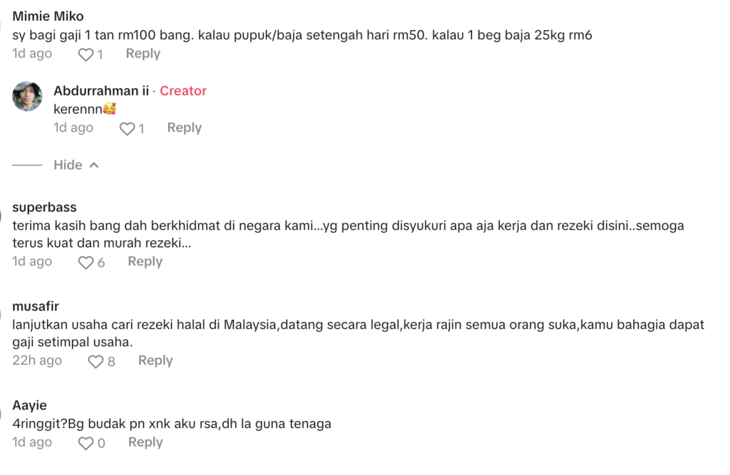 Pekerja Sawit Ini Selesa Bekerja Di Malaysia, Hanya Dibayar RM4 Sehari Di Indonesia