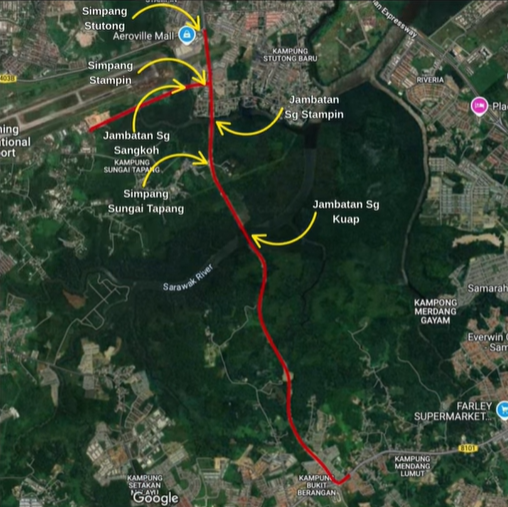3 Jambatan Baharu Dibina, Ini Laluan Baharu Samarahan-Kuching Yang Anda Kena Tahu