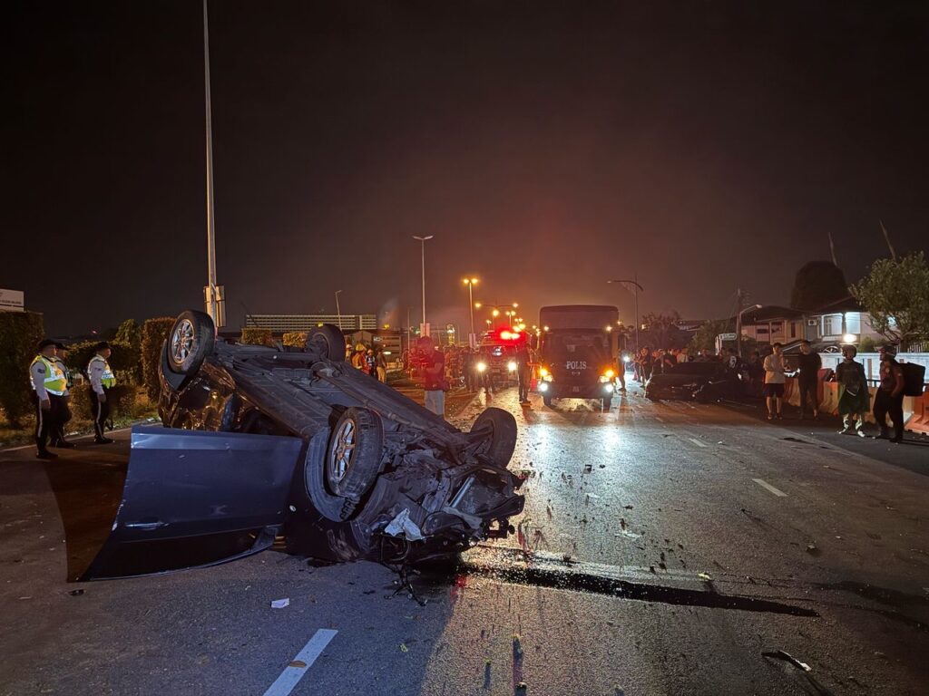 Ayah Maut, Anak Cedera Parah Ketika Cuba Bantu Mangsa Kemalangan Jalan Tun Jugah