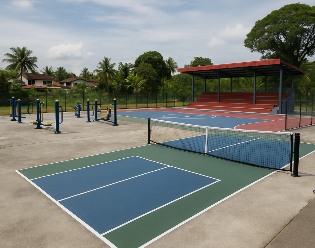 Taman Rekreasi Lorong 2 Stampin Bakal Dinaik Taraf, Siap Ada Gelanggang Pickleball