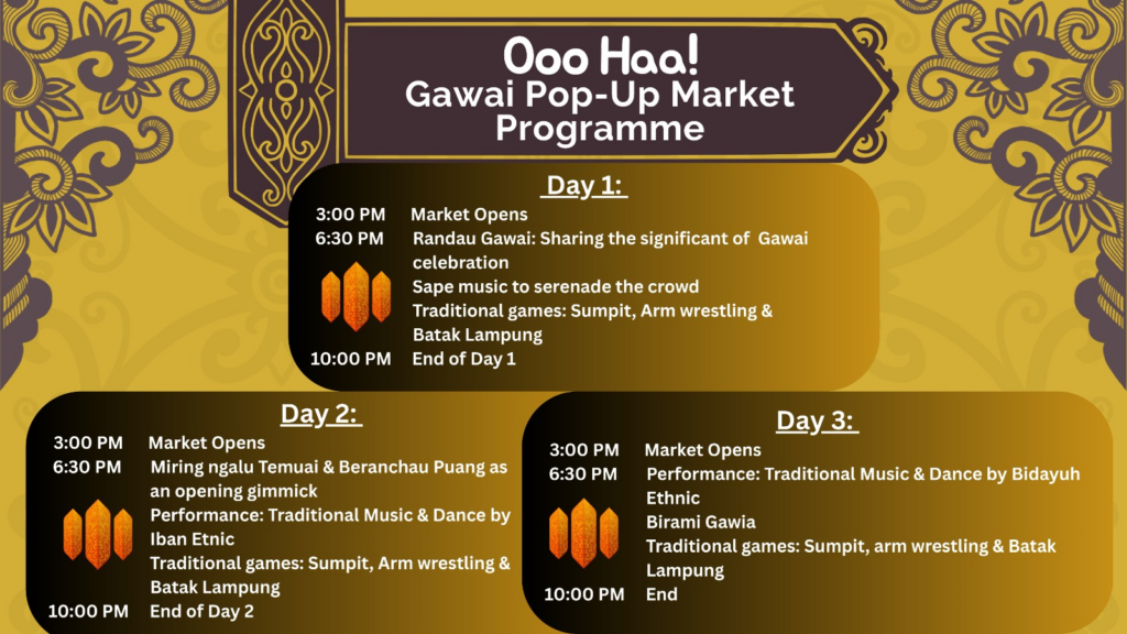 Ooo Haa! Gawai Pop-Up Market 2025: Festival Gawai Tiba Di Sibu Dan Miri