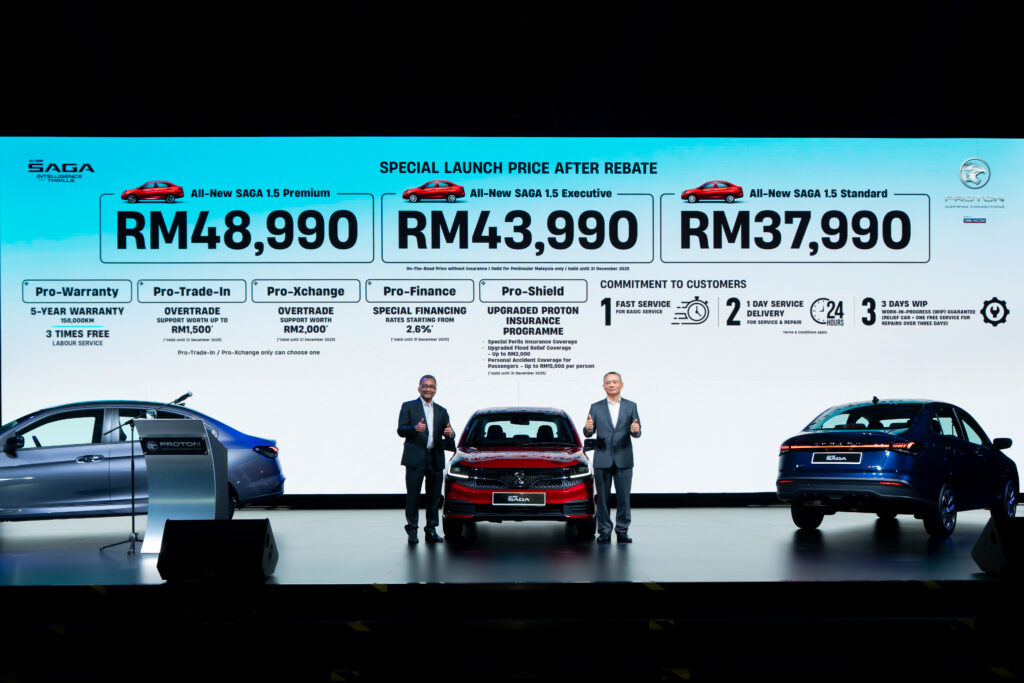 Harga Saga Baru MC3 2026 Bermula Serendah RM39,990 di Sabah Sarawak