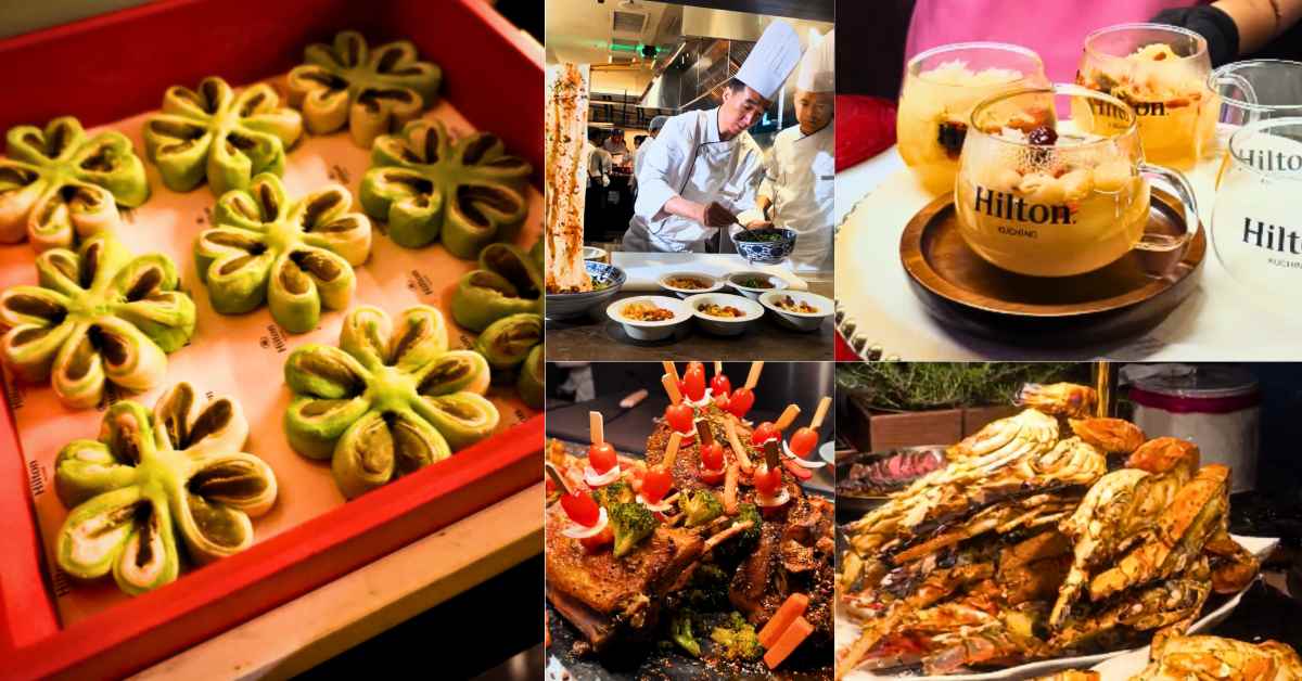 Hilton Kuching Bawakan Bufet Inspirasi Xian Ke Tebingan Sungai Sarawak