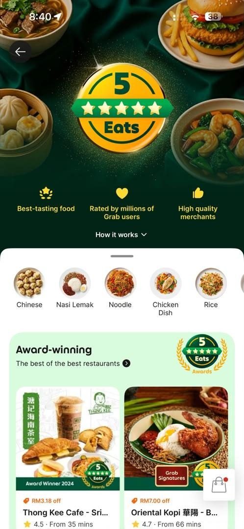 GrabFood 5-Star Eats Himpunkan Restoran Pilihan Rakyat Malaysia Untuk Pengalaman Makan Macam Orang Lokal